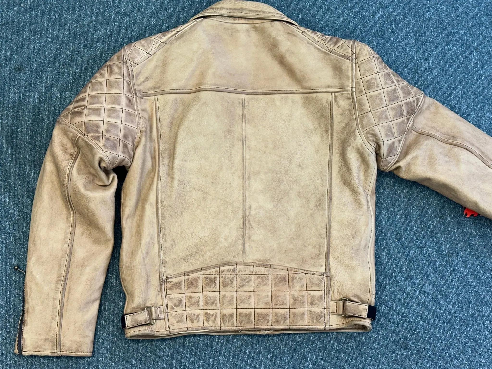 Ashwood Tan Cowhide Leather Brando Jacket Small