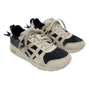 Asics Grey/White Suede Trainers