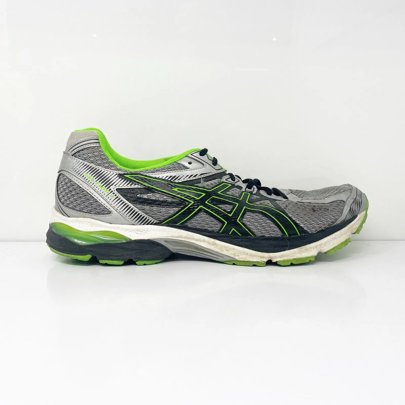 Asics Mens Gel Flux 3 T614N Gray Running Shoes Sneakers Size 11