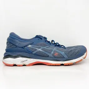 Asics Mens Gel Kayano 24 T749N Blue Running Shoes Sneakers Size 10