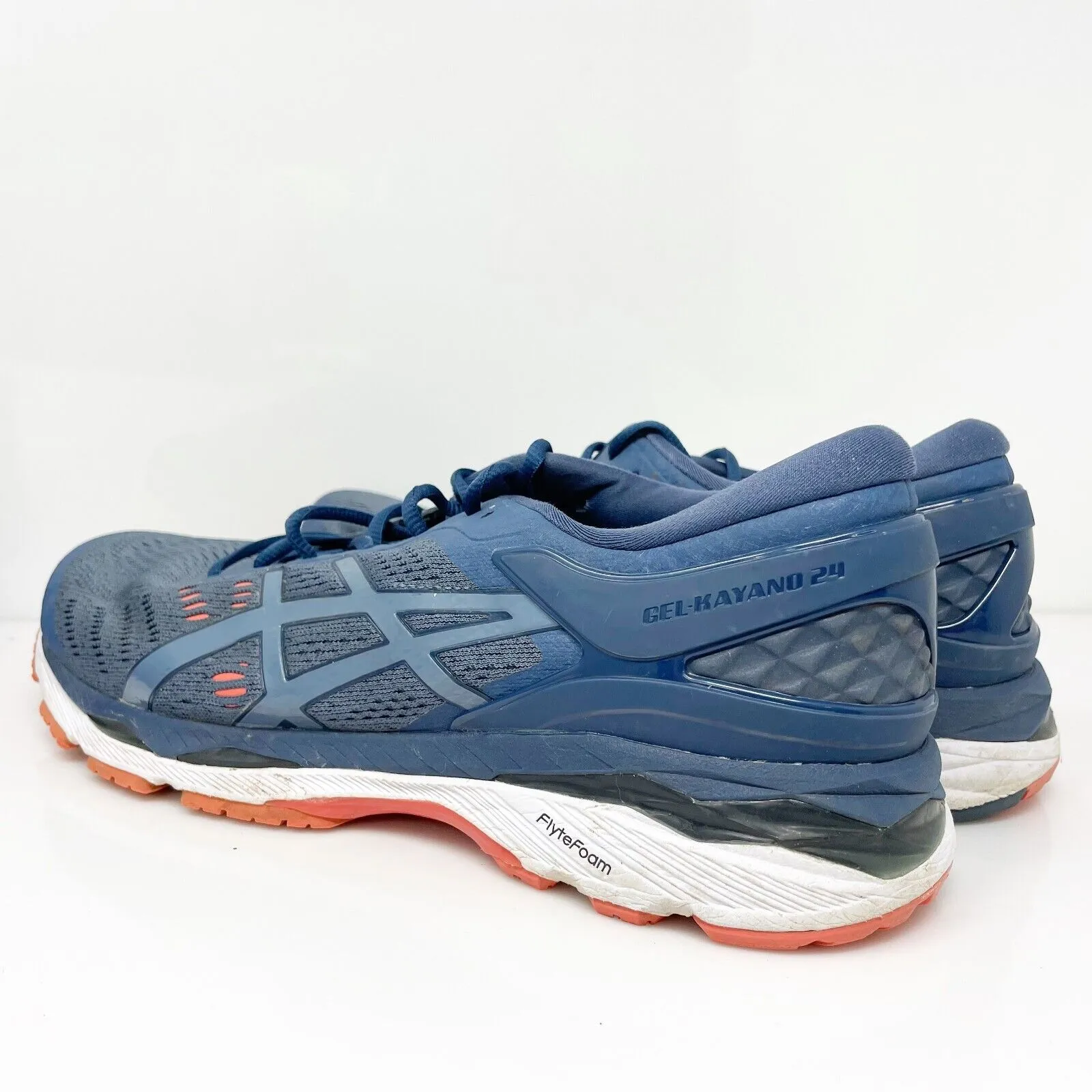 Asics Mens Gel Kayano 24 T749N Blue Running Shoes Sneakers Size 10