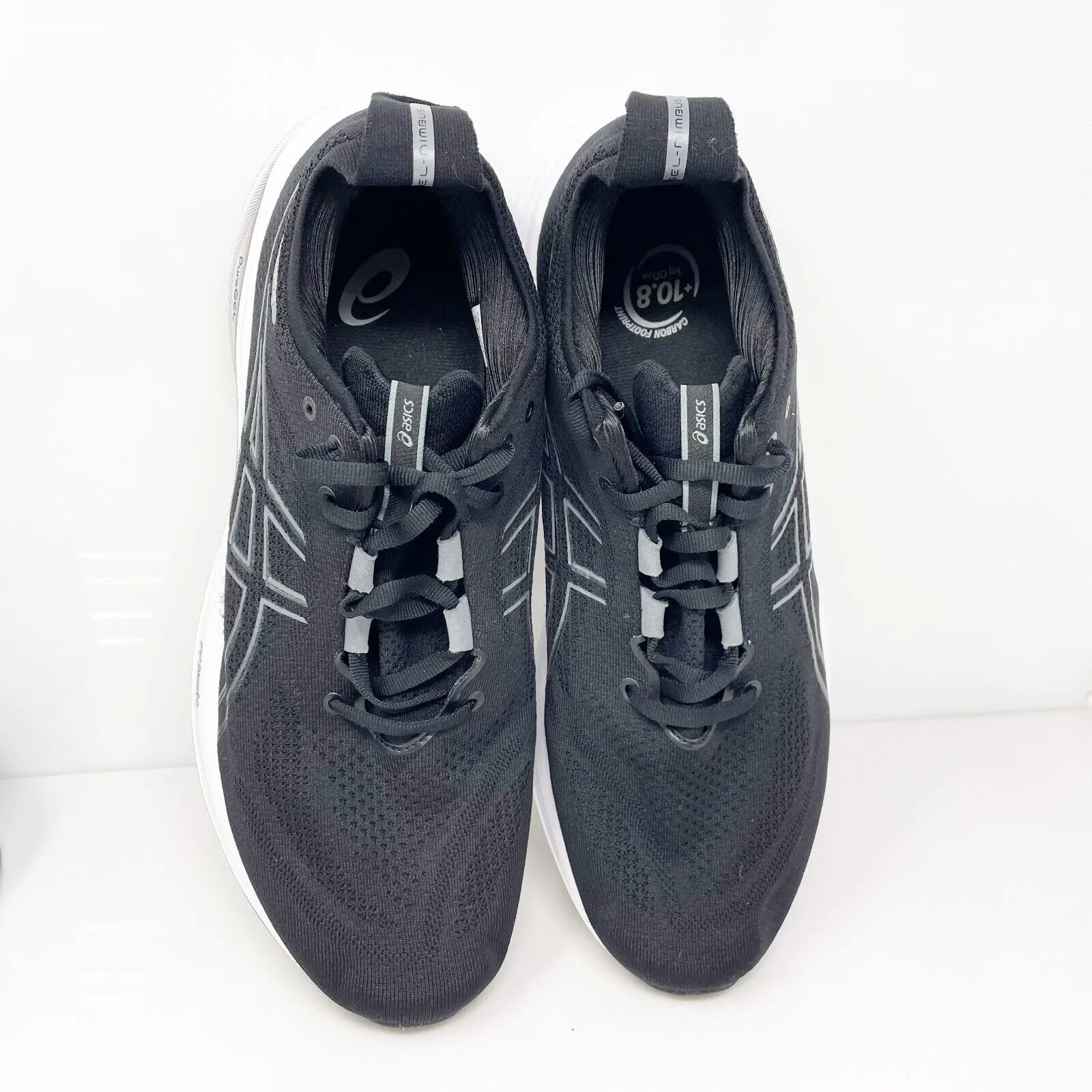 Asics Mens Gel Nimbus 26 1011B795 Black Running Shoes Sneakers Size 12.5 W