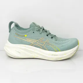 Asics Womens Gel Nimbus 26 1012B601 Green Running Shoes Sneakers Size 6.5