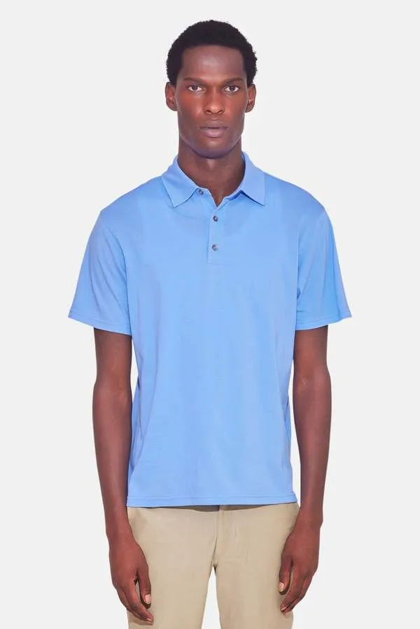 Atlantic SS Pique Polo - Blue