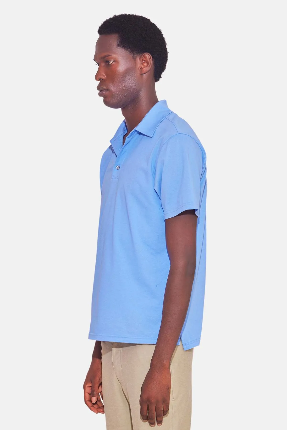 Atlantic SS Pique Polo - Blue