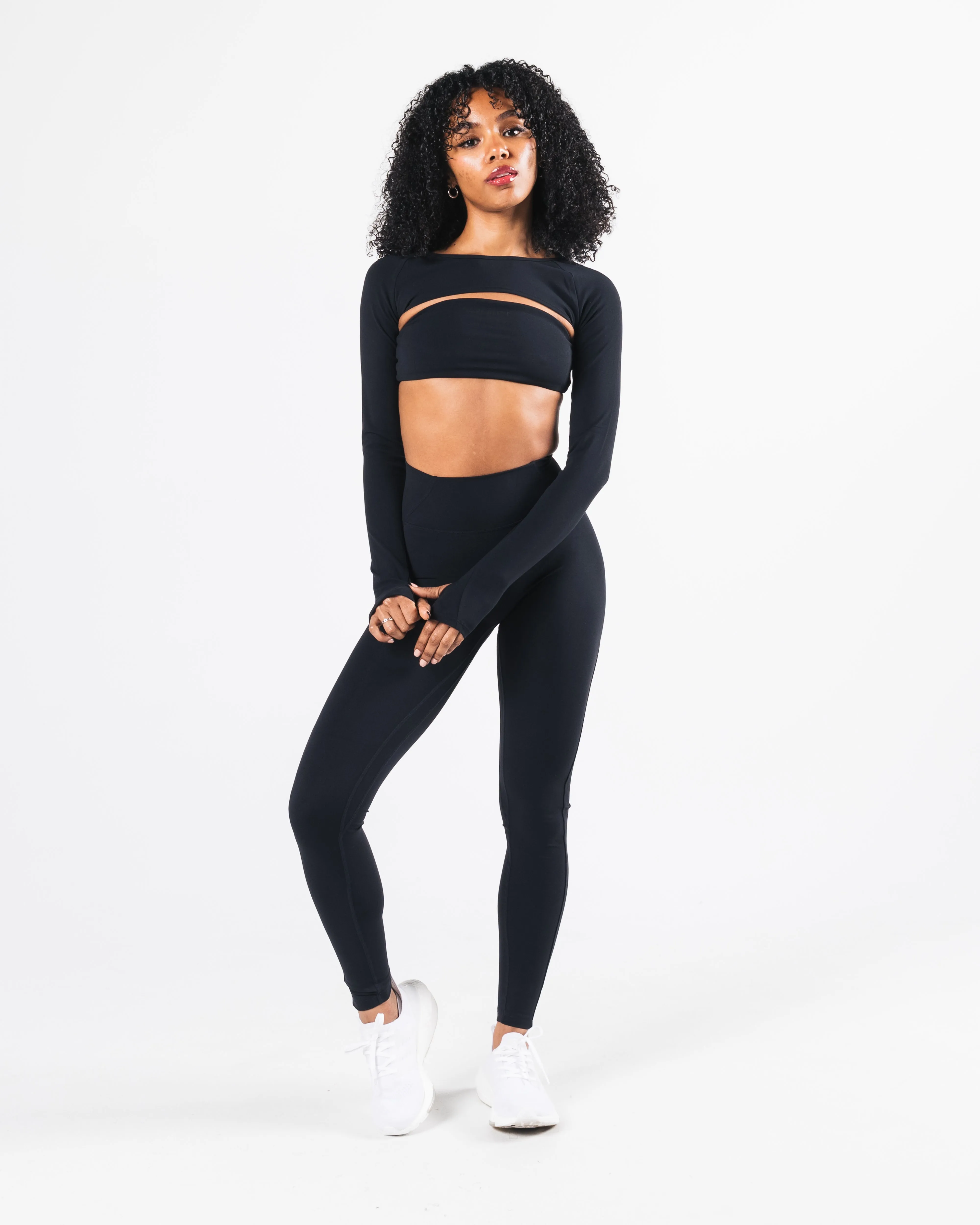 Aura Shrug LS - Black