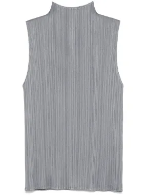 AW24 Mock Neck Sleeveless Top - Gray