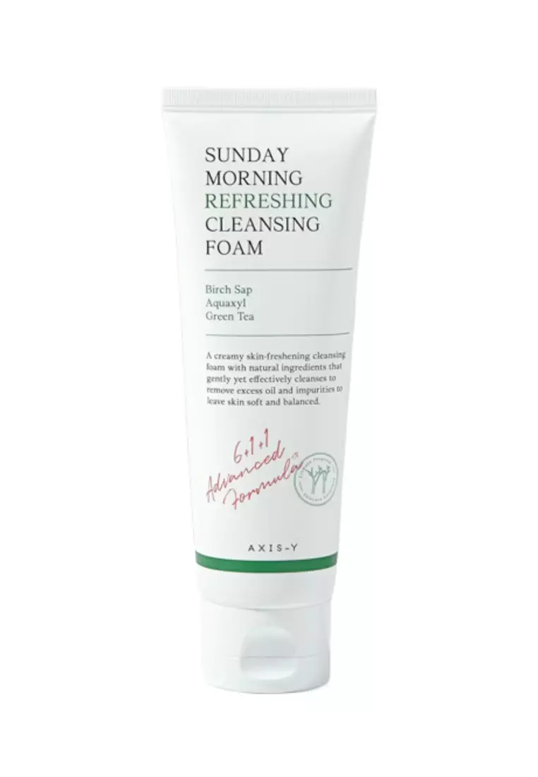 Axis-Y AXIS-Y Sunday Morning Refreshing Cleansing Foam 120ml + Complete No-Stress Physical Sunscreen (10ml)