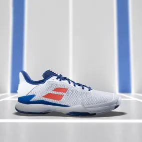 Babolat Jet Tere All Court Men's Tennis Shoe (White/Estate Blue) - DOD