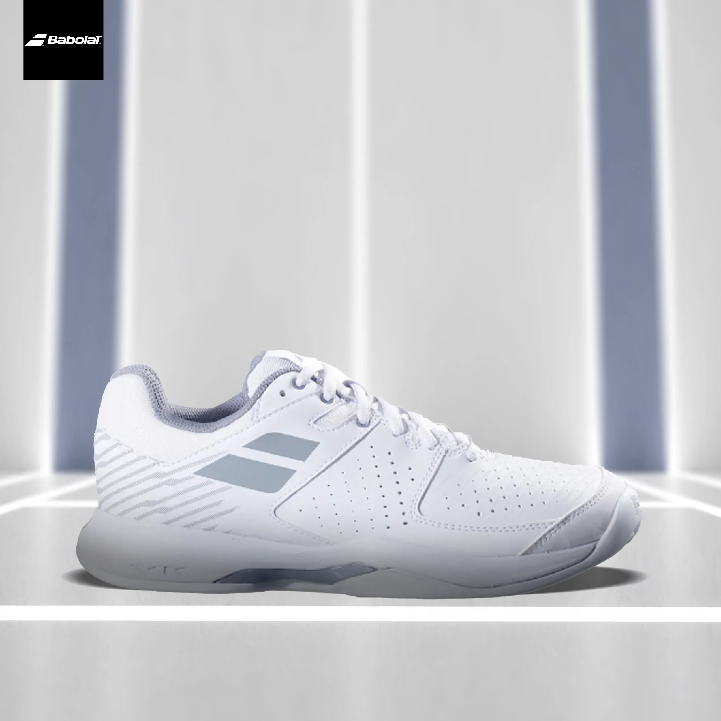 Babolat Pulsion All Court Men's Tennis Shoe (White/Grey)- DOD