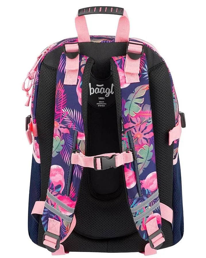 backpack Baagl Core - Flamingo - girl´s