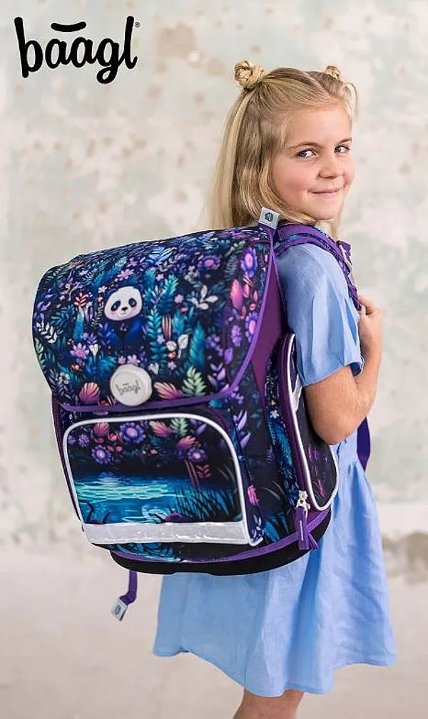 backpack Baagl Ergo - Jungle Panda - girl´s