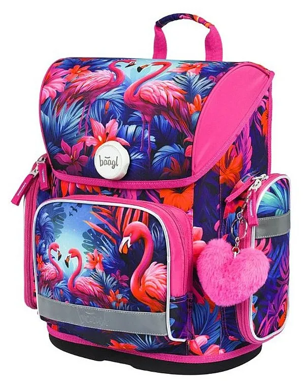 backpack Baagl Ergo - Plameňáci - girl´s