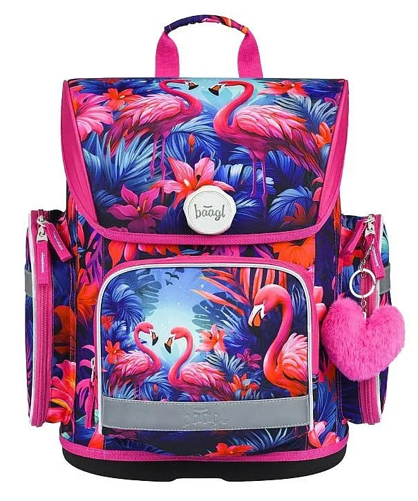 backpack Baagl Ergo - Plameňáci - girl´s