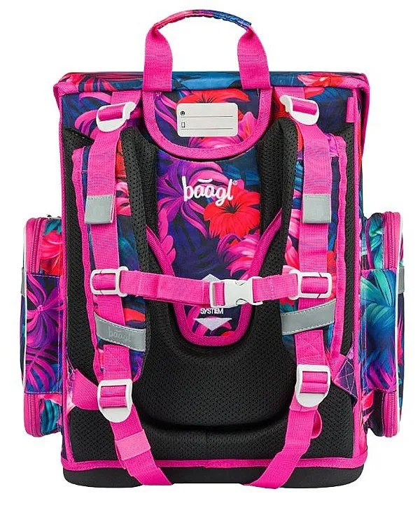 backpack Baagl Ergo - Plameňáci - girl´s