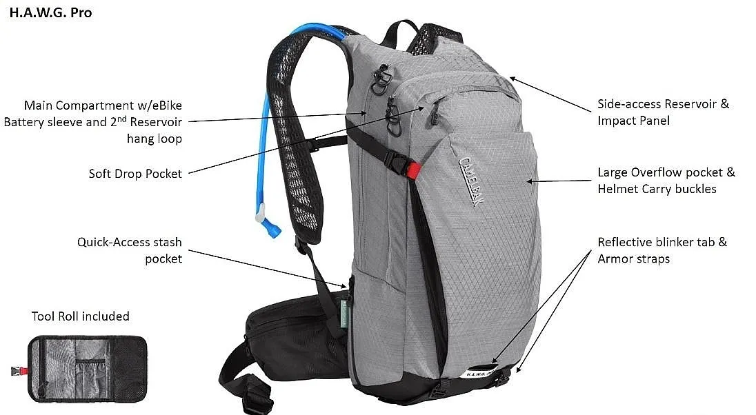 backpack Camelbak Hawg Pro 20 - Gunmetal/Black