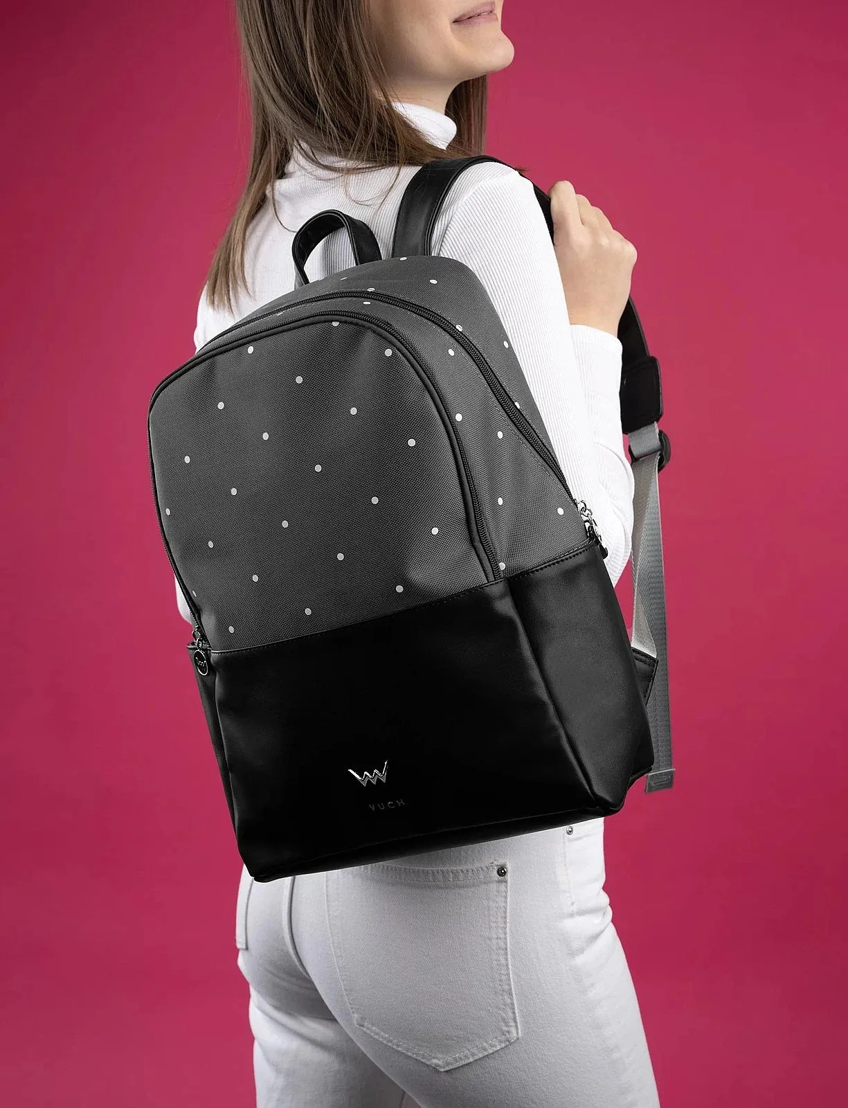backpack Vuch Maxel - Grey/Dots - women´s