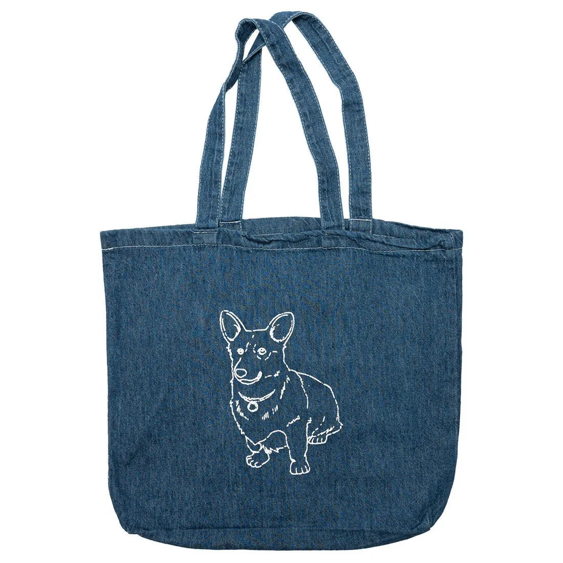 BAIT x Cowboy Bebop Tote Bag (blue / denim canvas)