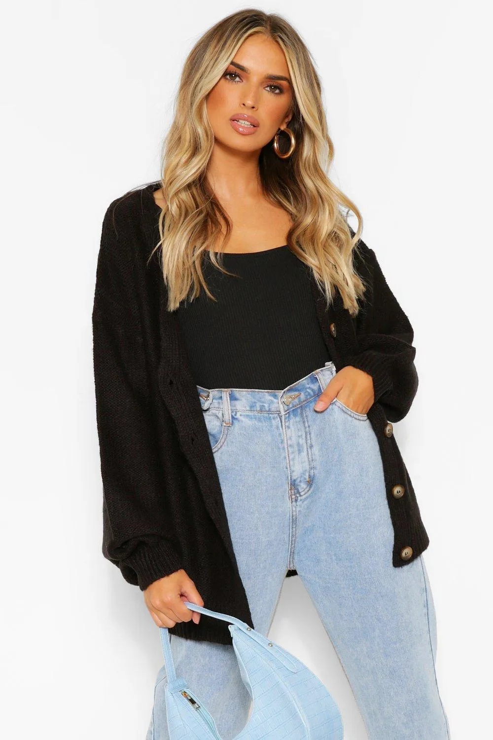 Balloon Sleeve Cardigan