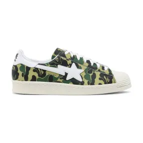 Bape x adidas superstar 80s (abc camo/ green abc camo/ white) men us 8-13 gz8981