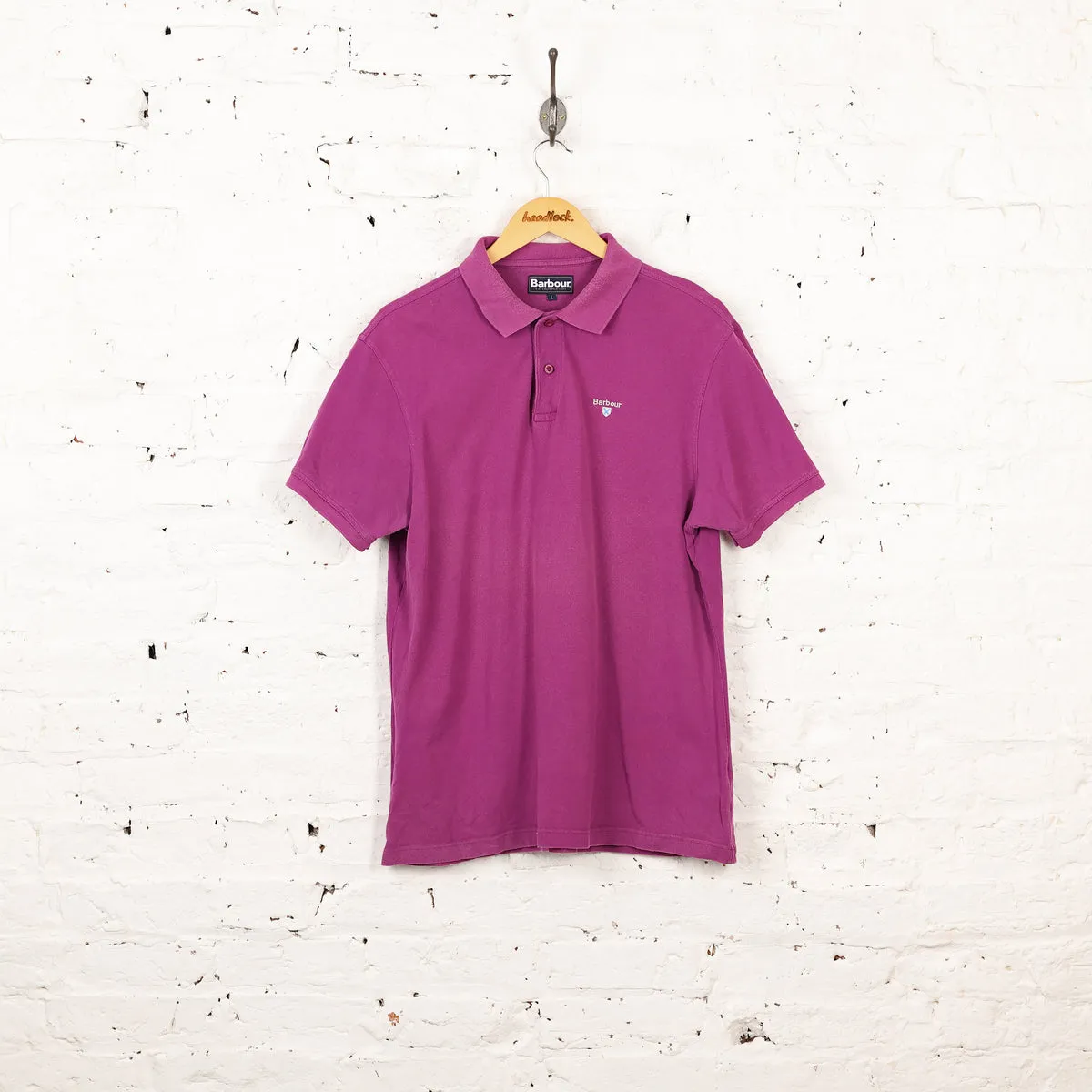 Barbour Polo Shirt - Purple - L