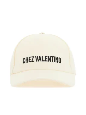 Baseball Cap With Chez Valentino Lettering