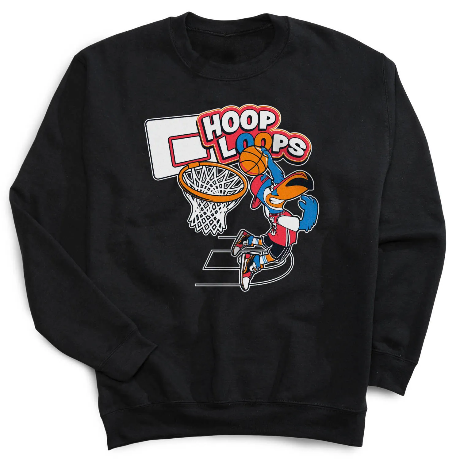 Basketball Crewneck Sweatshirt - Hoop Loops 