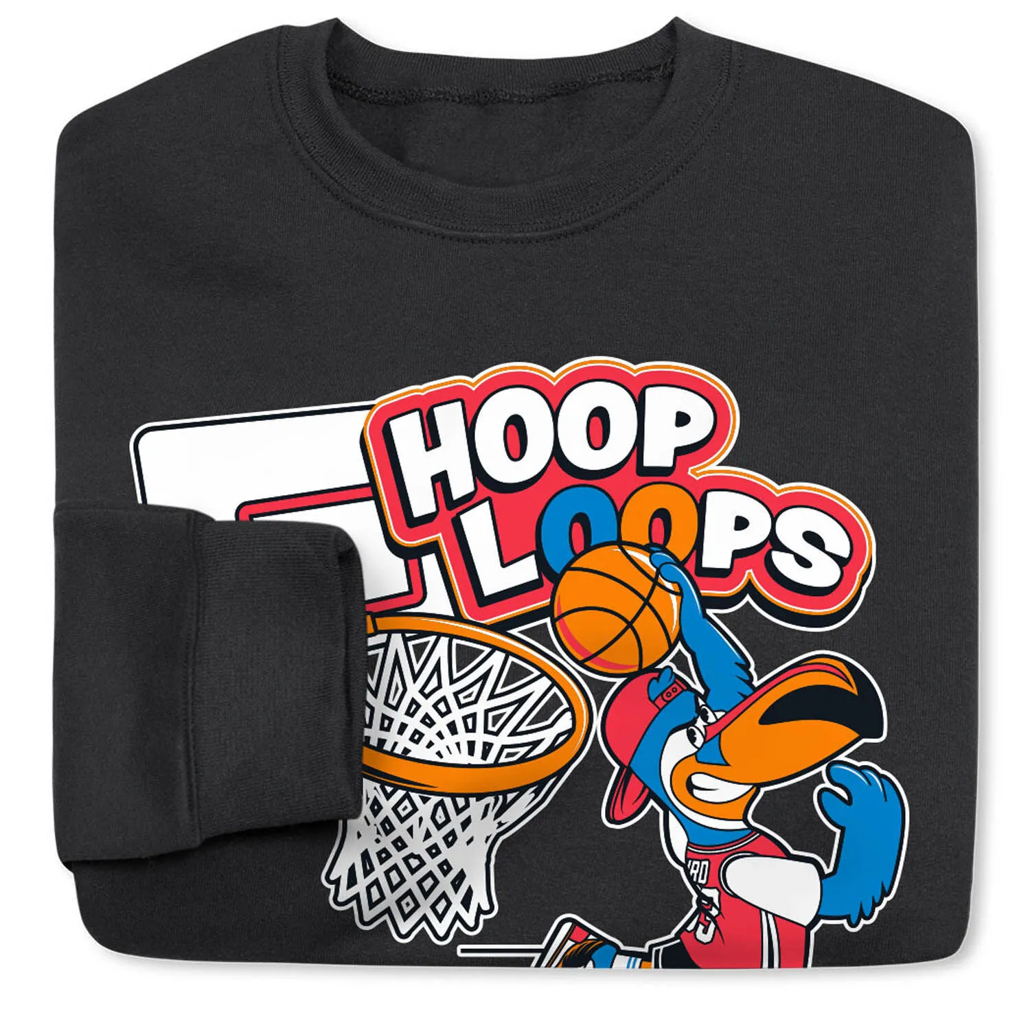 Basketball Crewneck Sweatshirt - Hoop Loops 