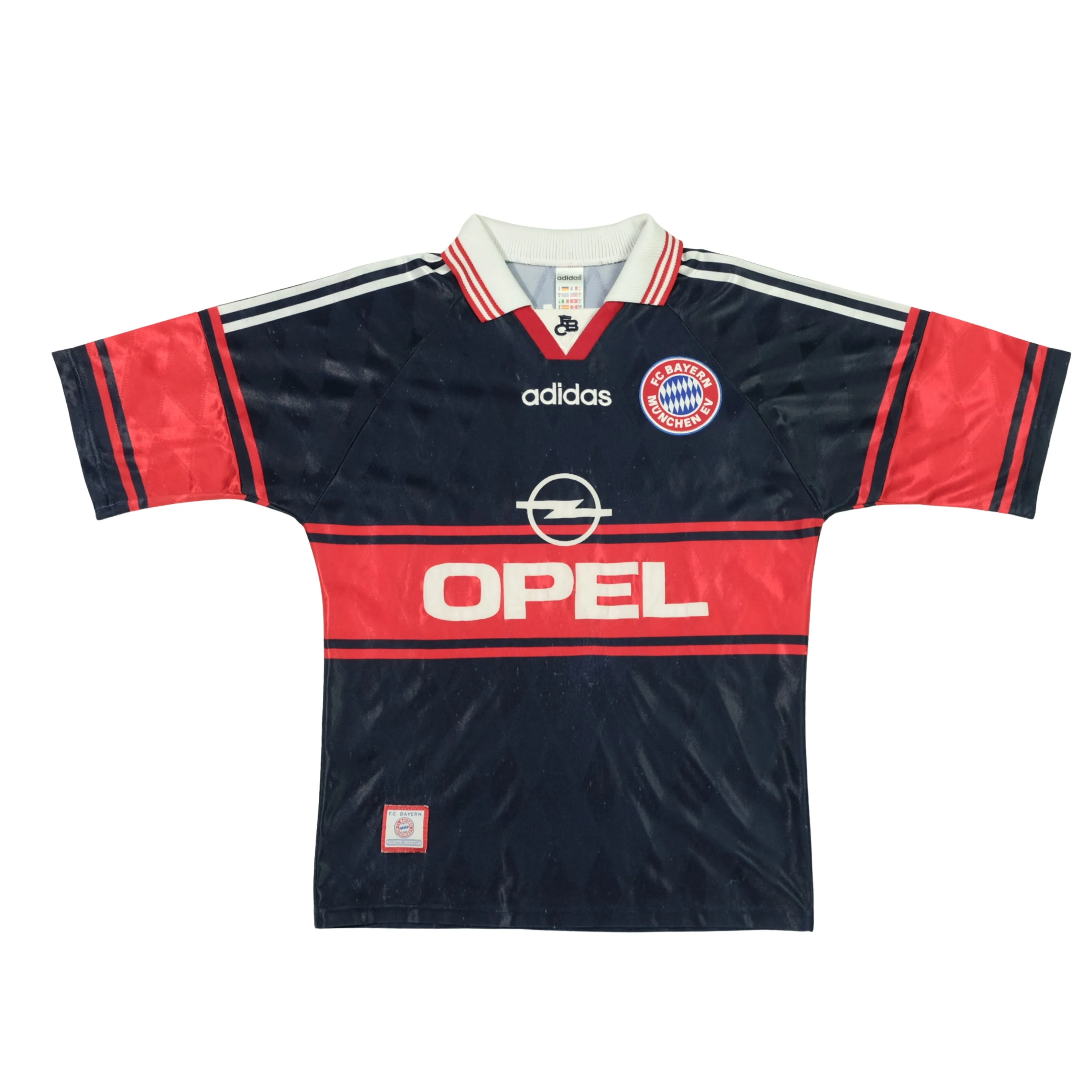 Bayern Munich Original Adidas 1997/1999 Home Vintage Football Shirt Small