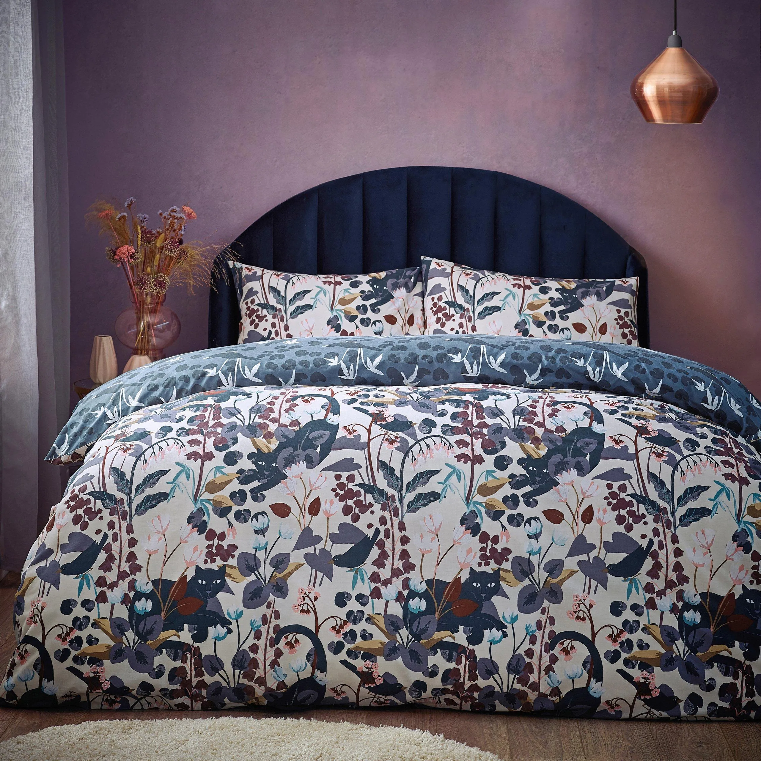 Bedding | Midnight Panther Duvet Cover Set | Furn