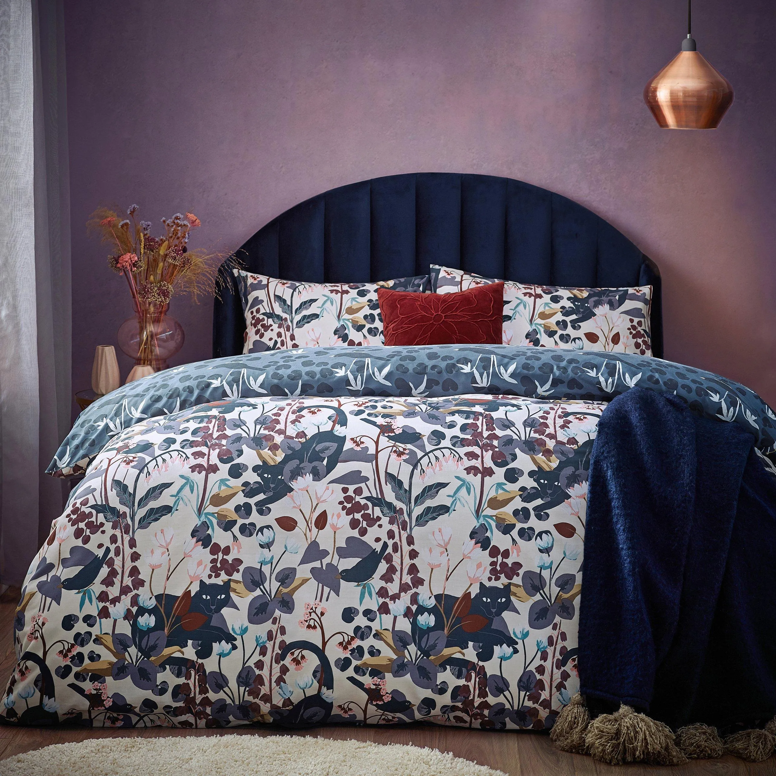 Bedding | Midnight Panther Duvet Cover Set | Furn
