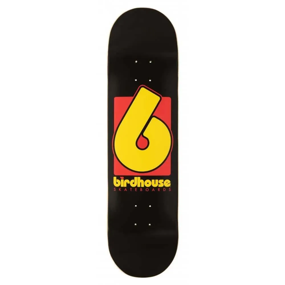 Birdhouse Skateboards B Logo Skateboard Deck Black 8.25