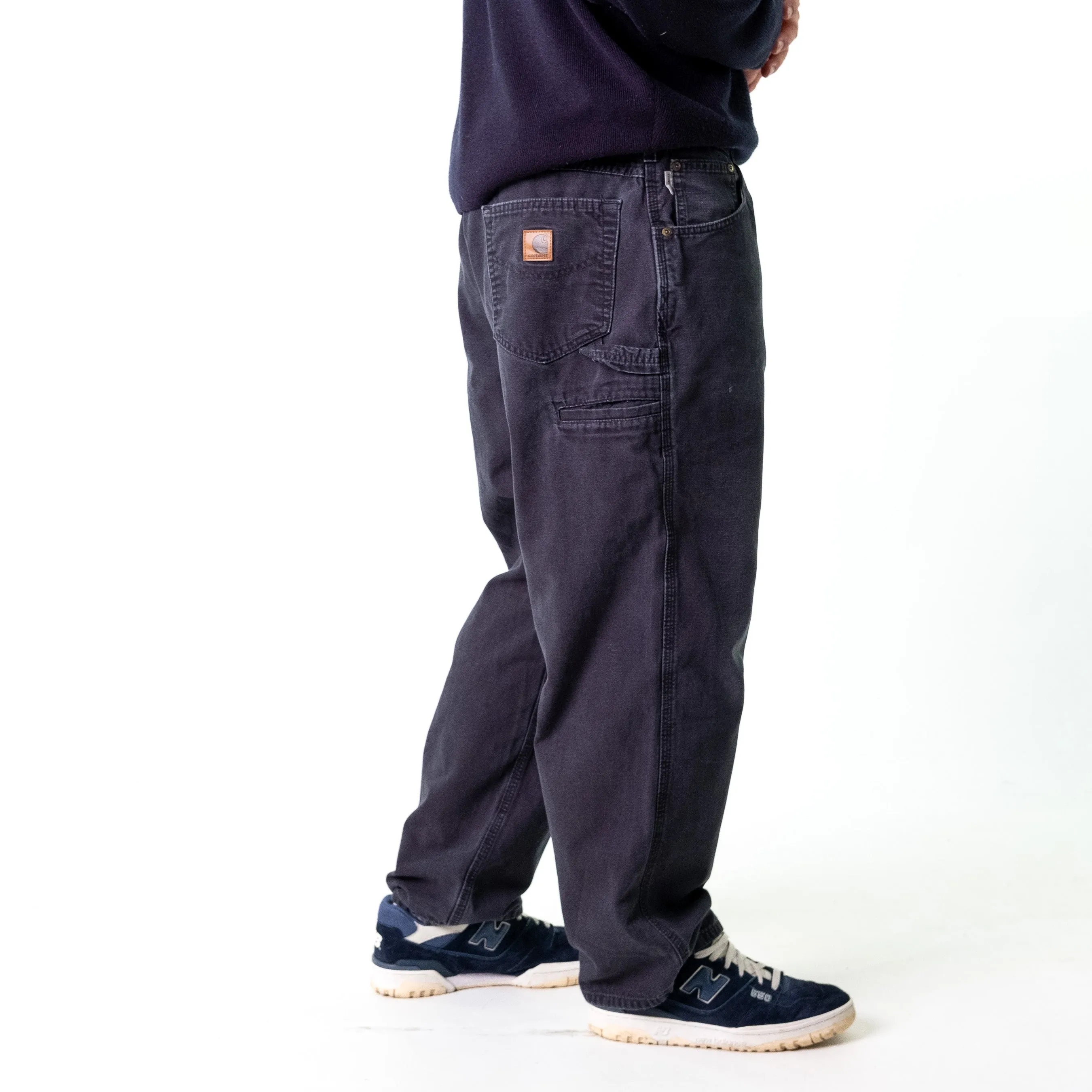 Black 90s Carhartt  Cargo Skater Trousers Pants Jeans (38x30)