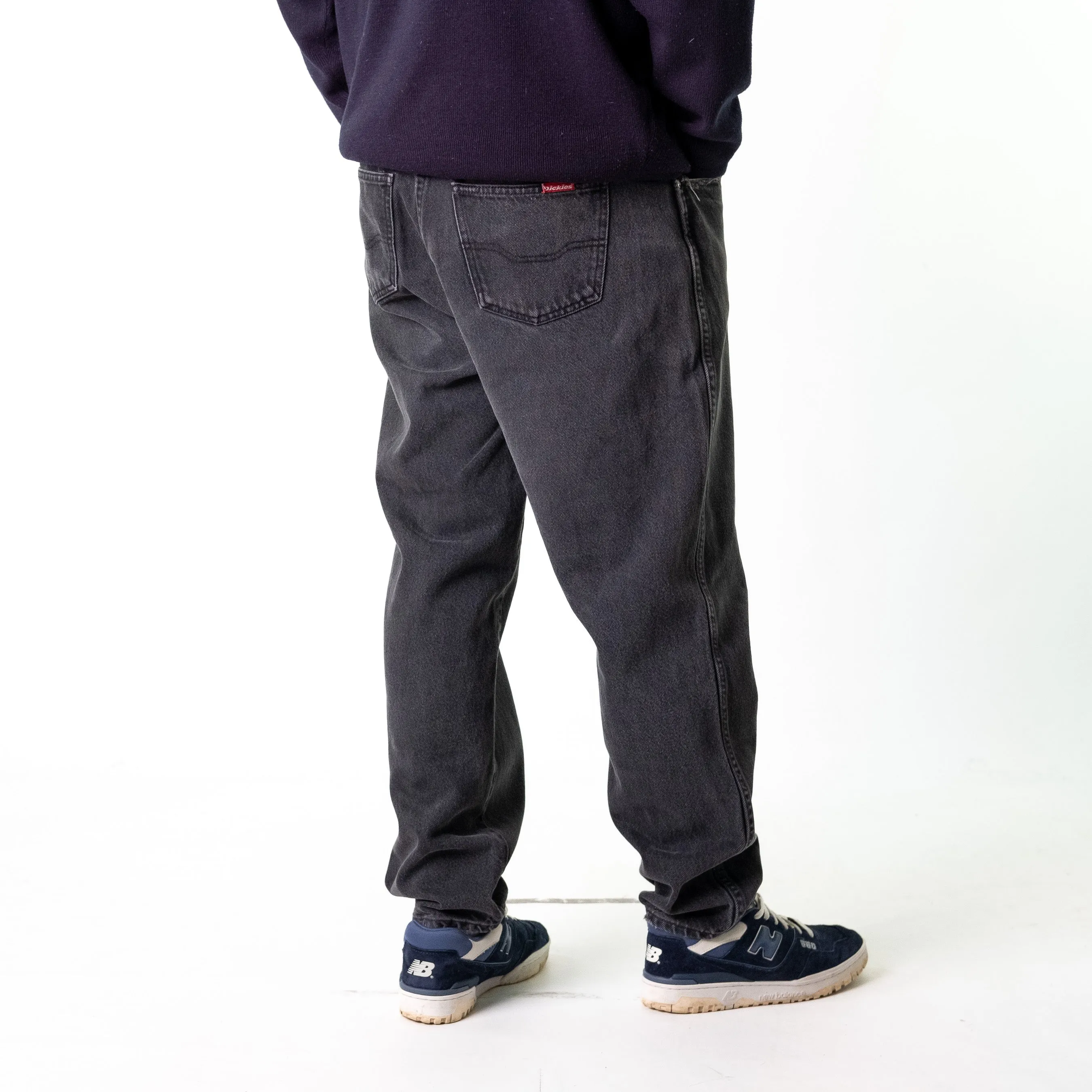 Black 90s Dickies  Cargo Skater Trousers Pants Jeans (36x30)