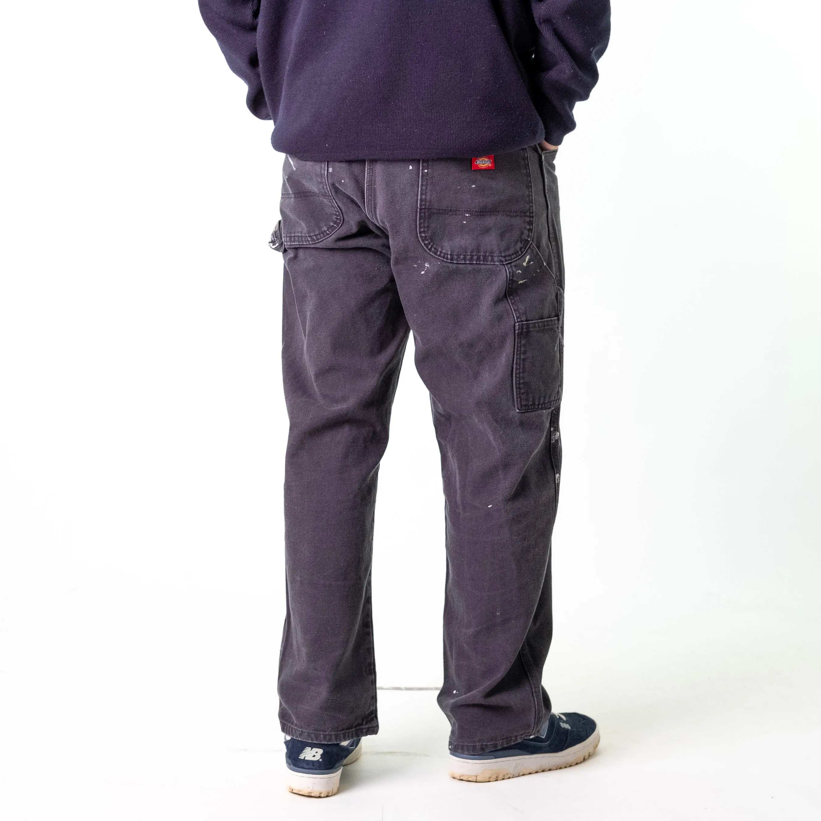 Black 90s Dickies  Cargo Skater Trousers Pants Jeans (36x32)