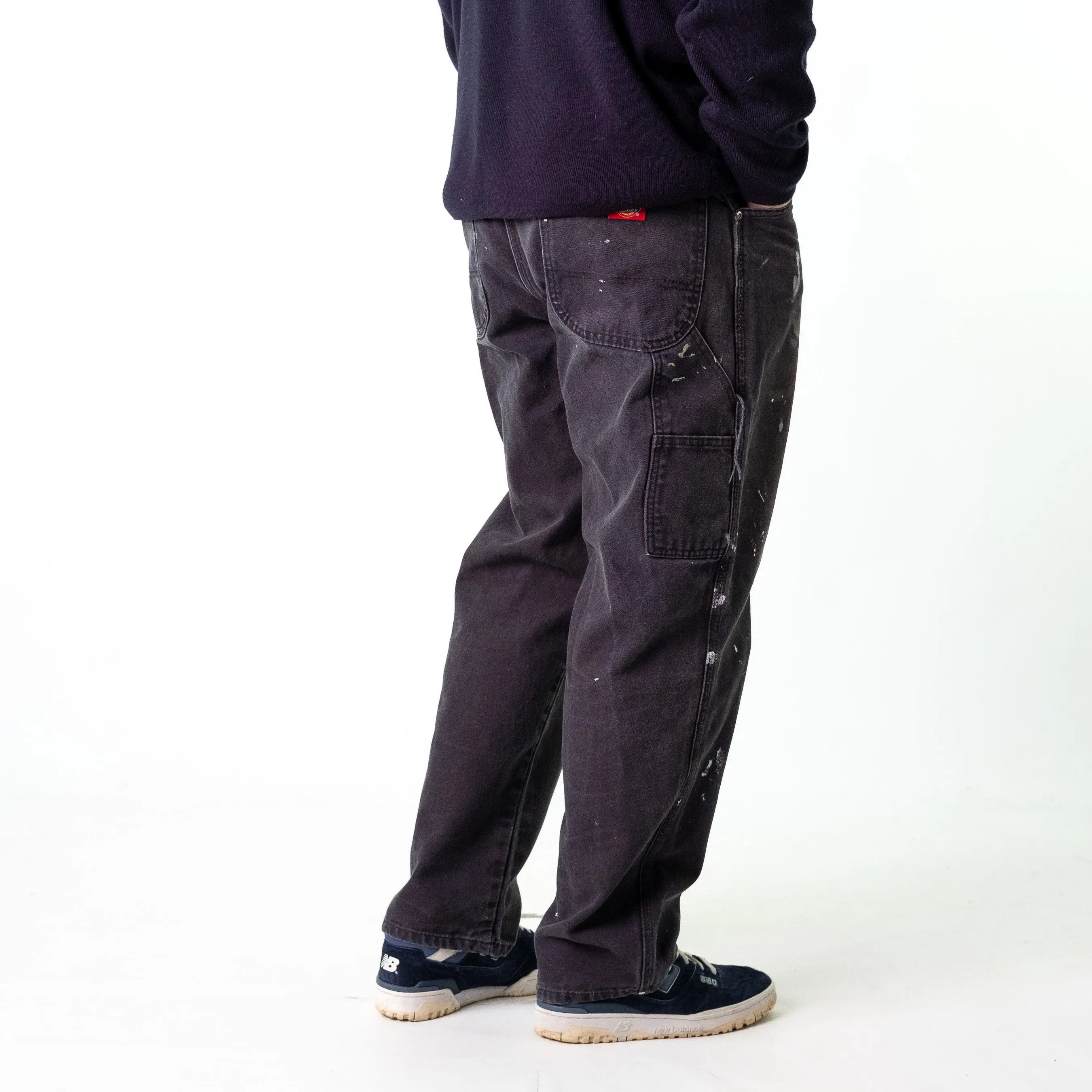 Black 90s Dickies  Cargo Skater Trousers Pants Jeans (36x32)