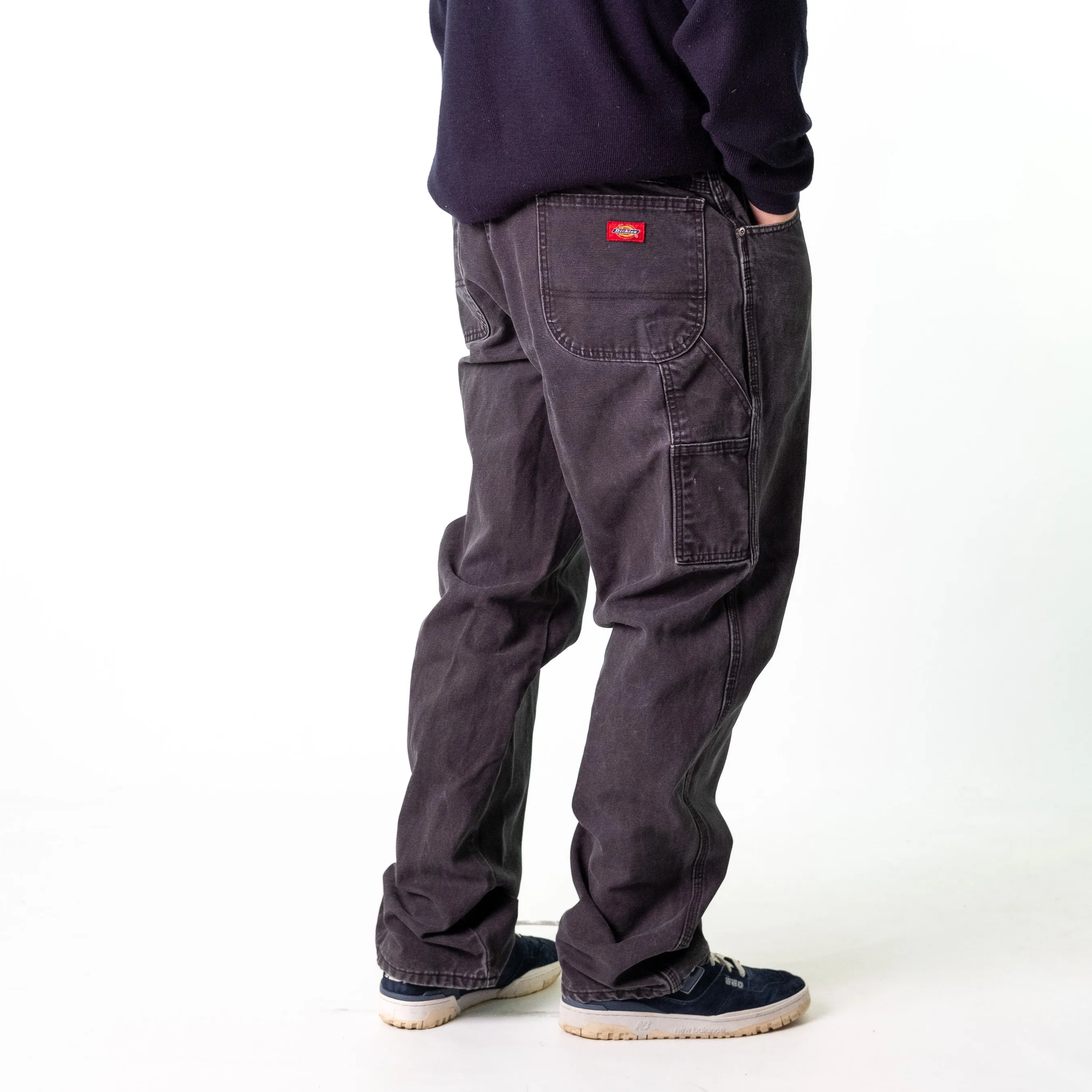 Black 90s Dickies  Cargo Skater Trousers Pants Jeans (36x34)