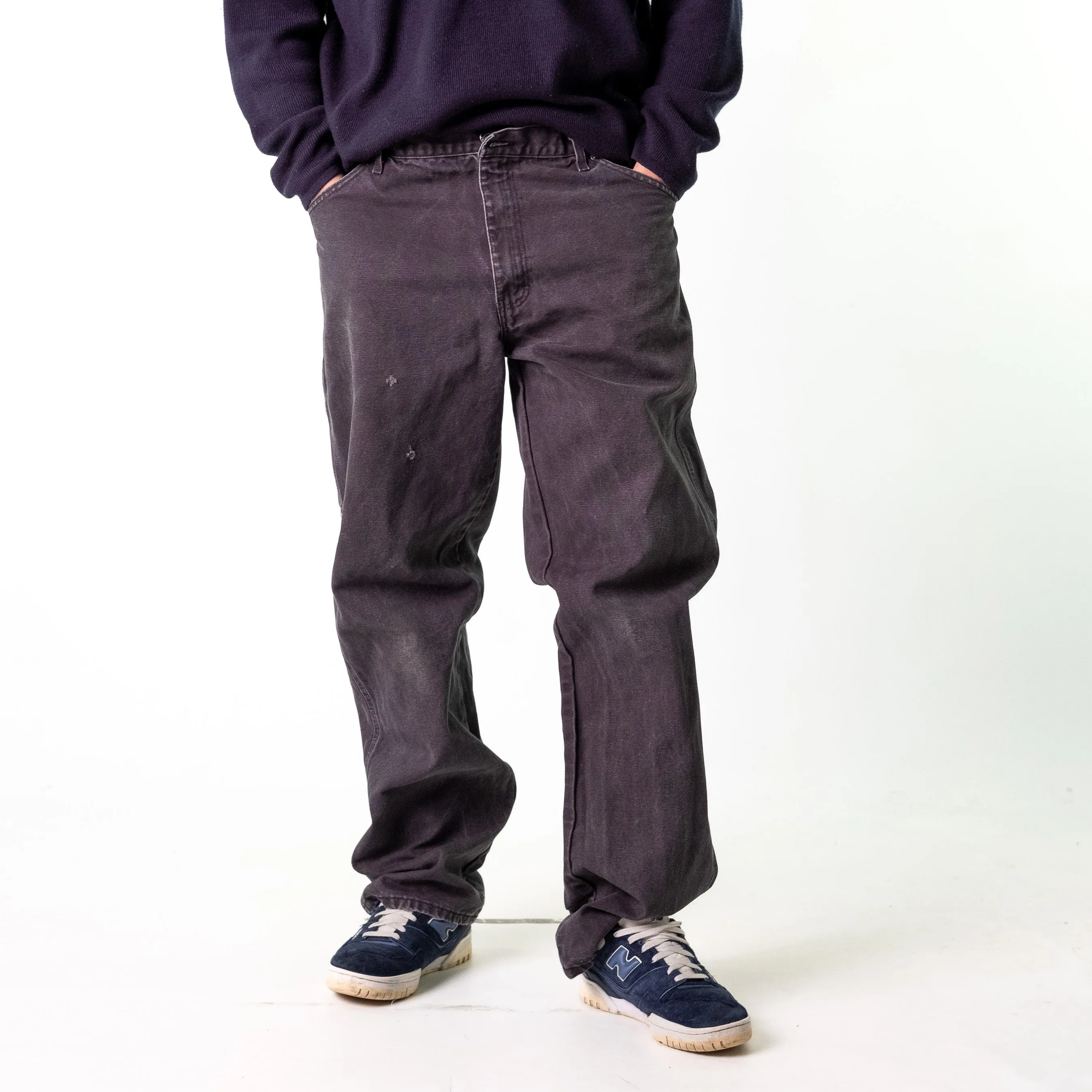 Black 90s Dickies  Cargo Skater Trousers Pants Jeans (36x34)