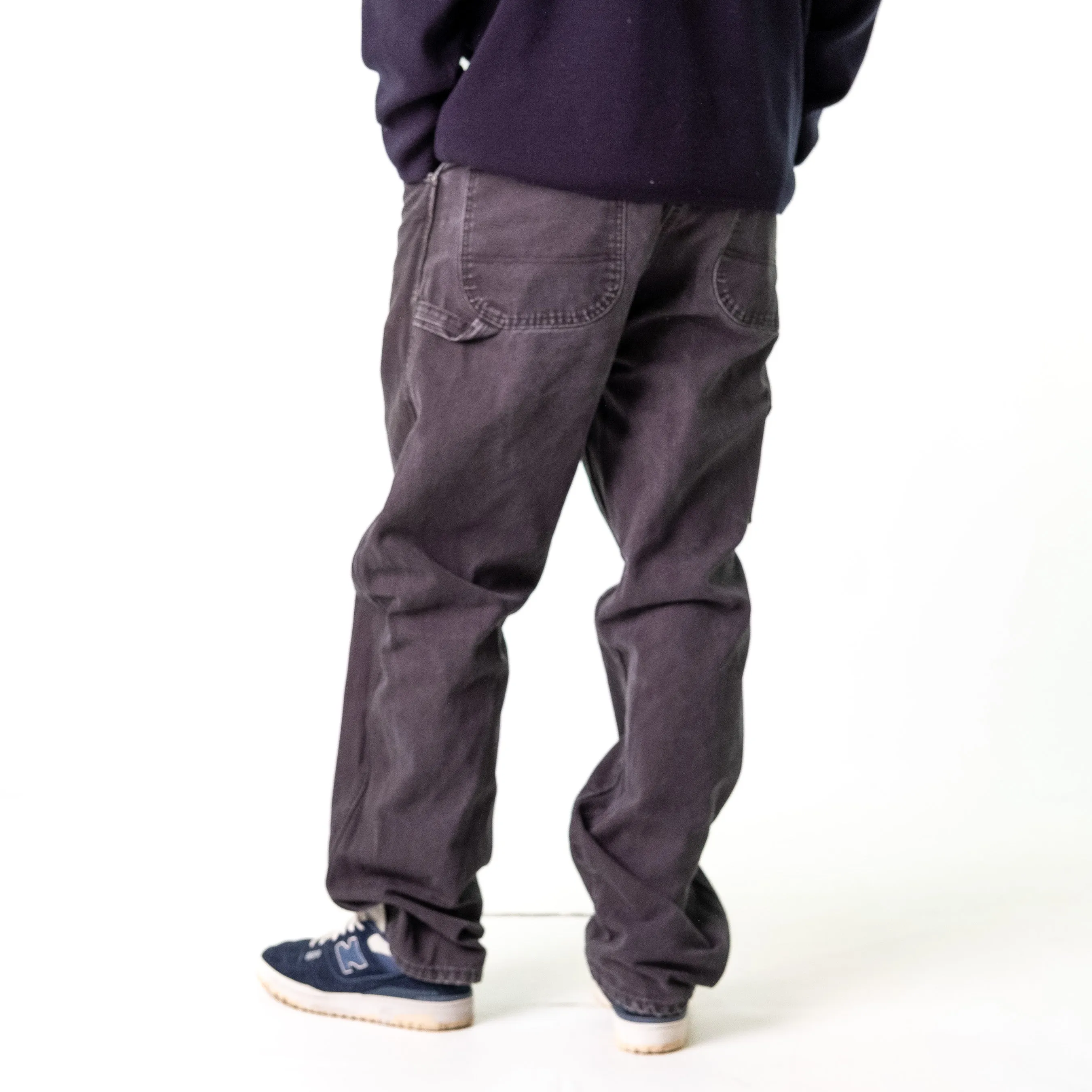 Black 90s Dickies  Cargo Skater Trousers Pants Jeans (36x34)