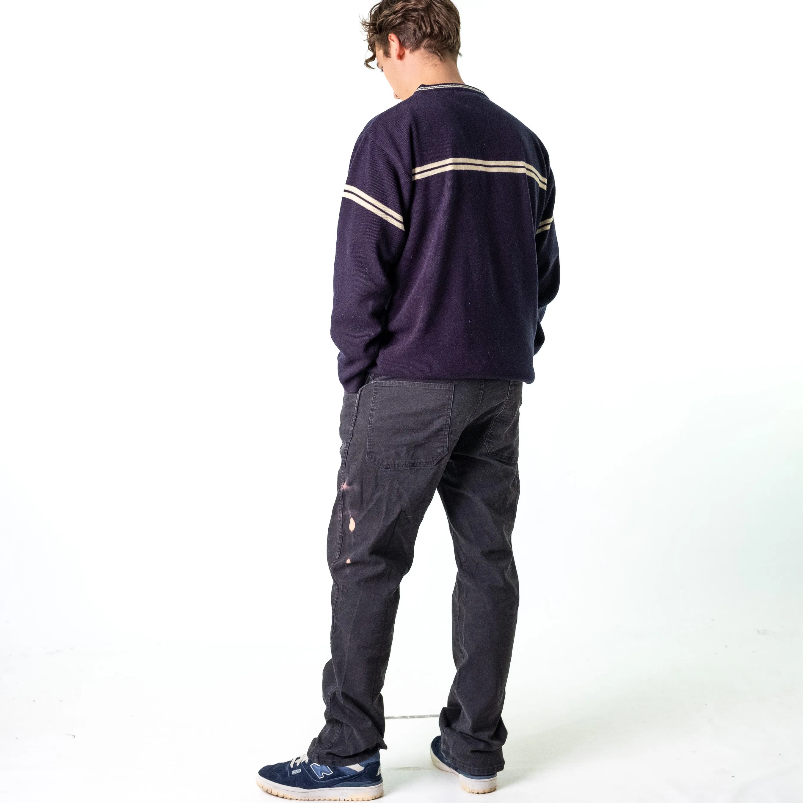 Black 90s Dickies  Cargo Skater Trousers Pants Jeans (38x32)