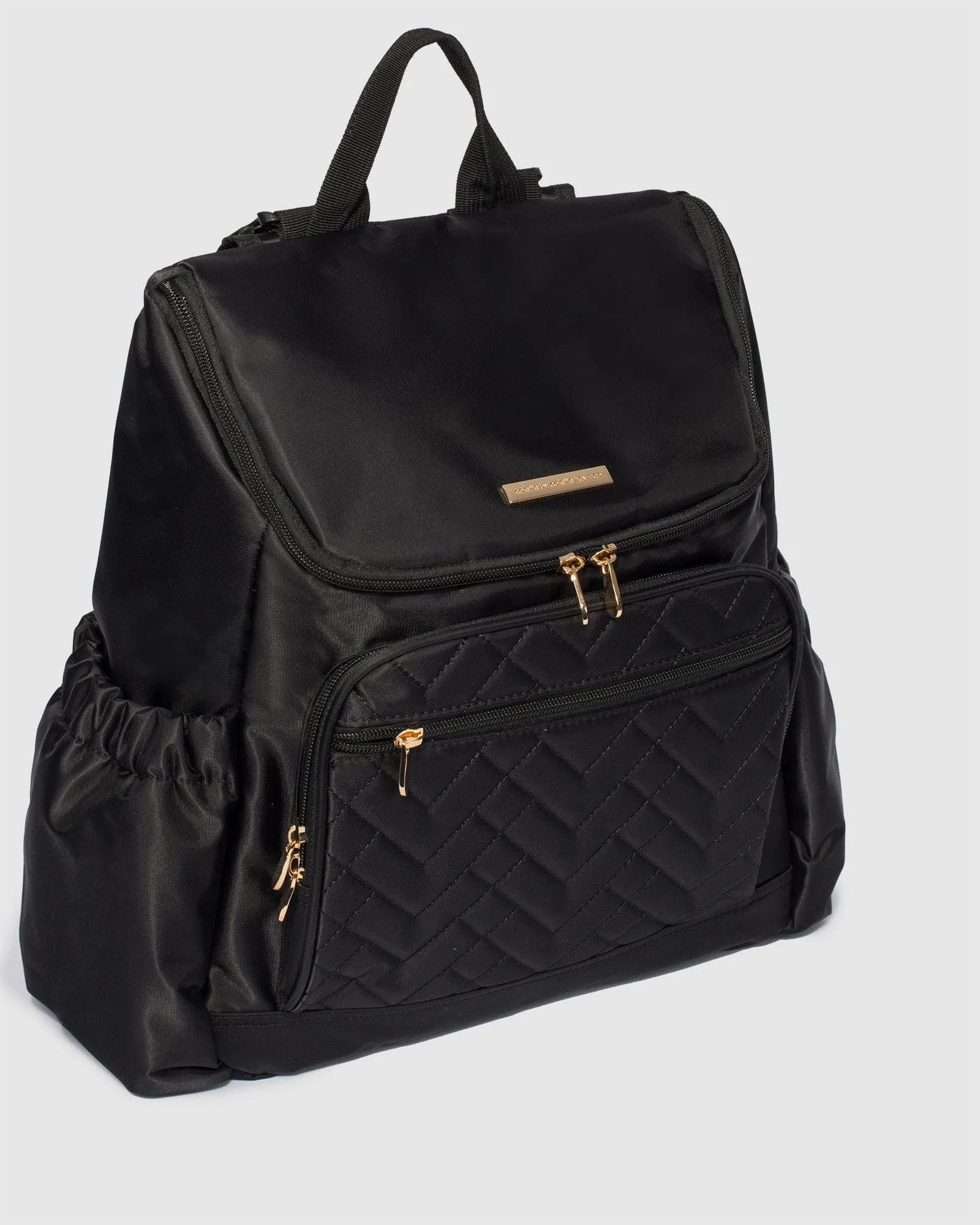 Black And Gold Baby Bag Backpack