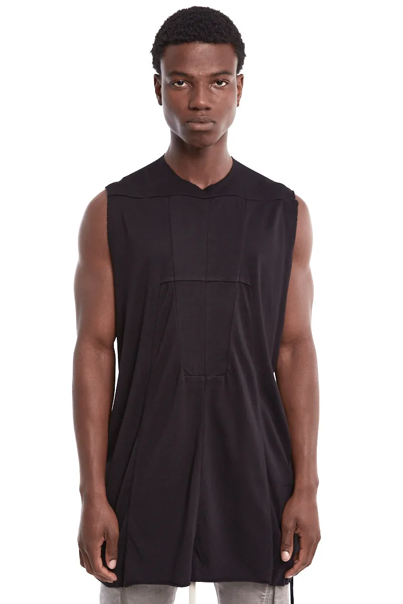 BLACK SLEEVELESS LUXOR TOP | RNP