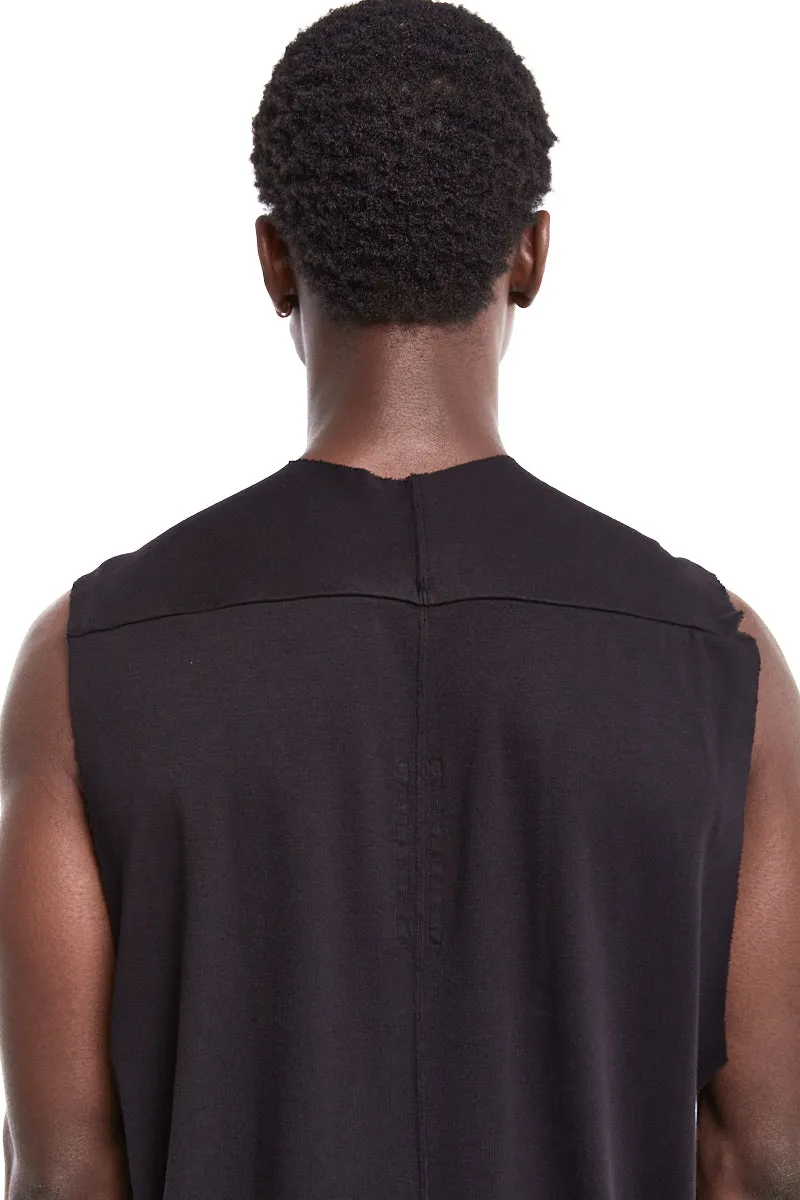 BLACK SLEEVELESS LUXOR TOP | RNP