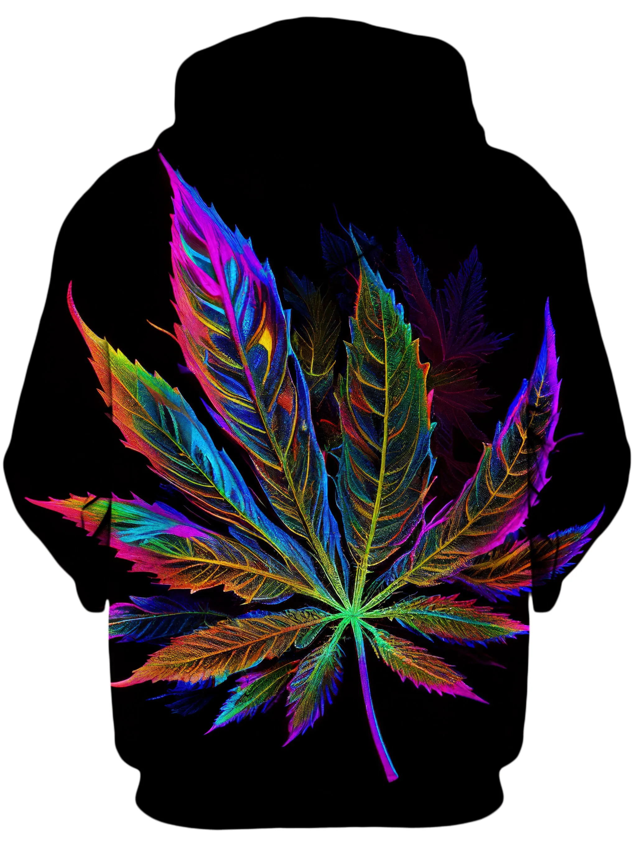 Blacklight Weed Unisex Zip-Up Hoodie