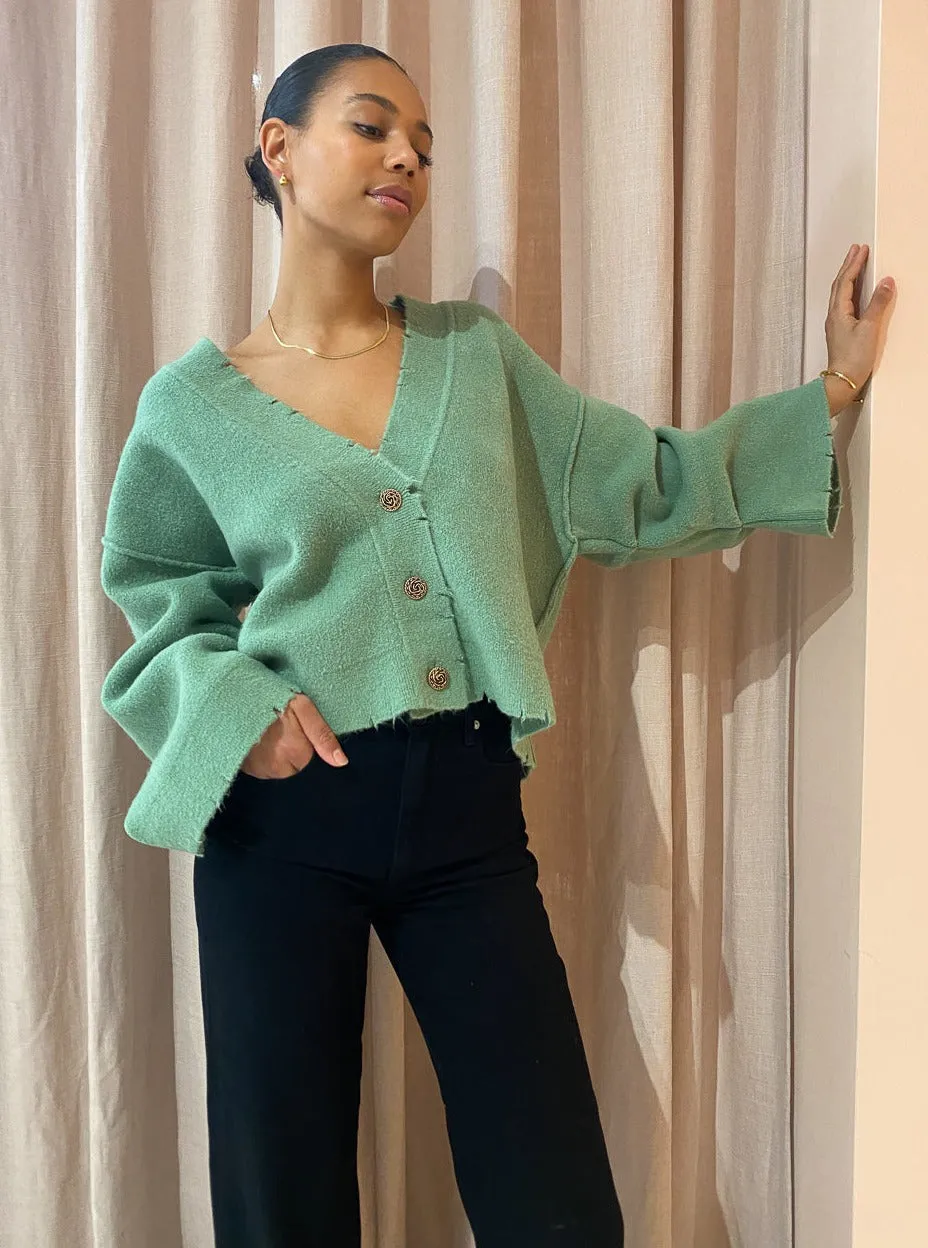Blanca Pepa Cardigan in Pistachio