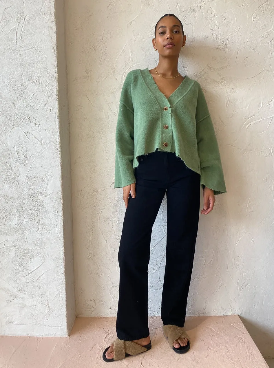 Blanca Pepa Cardigan in Pistachio