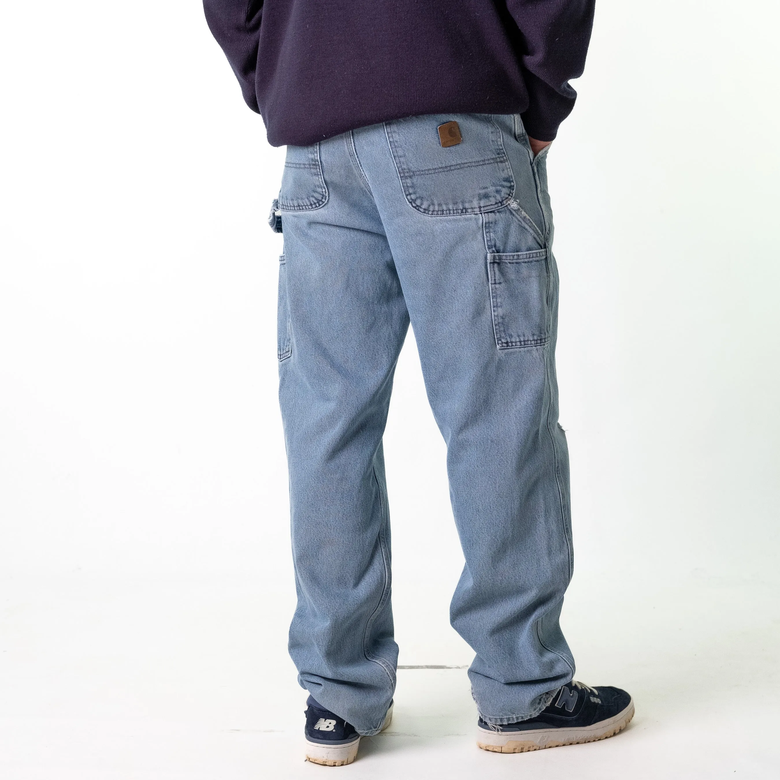 Blue Denim 90s Carhartt  Cargo Skater Trousers Pants Jeans (32x34)