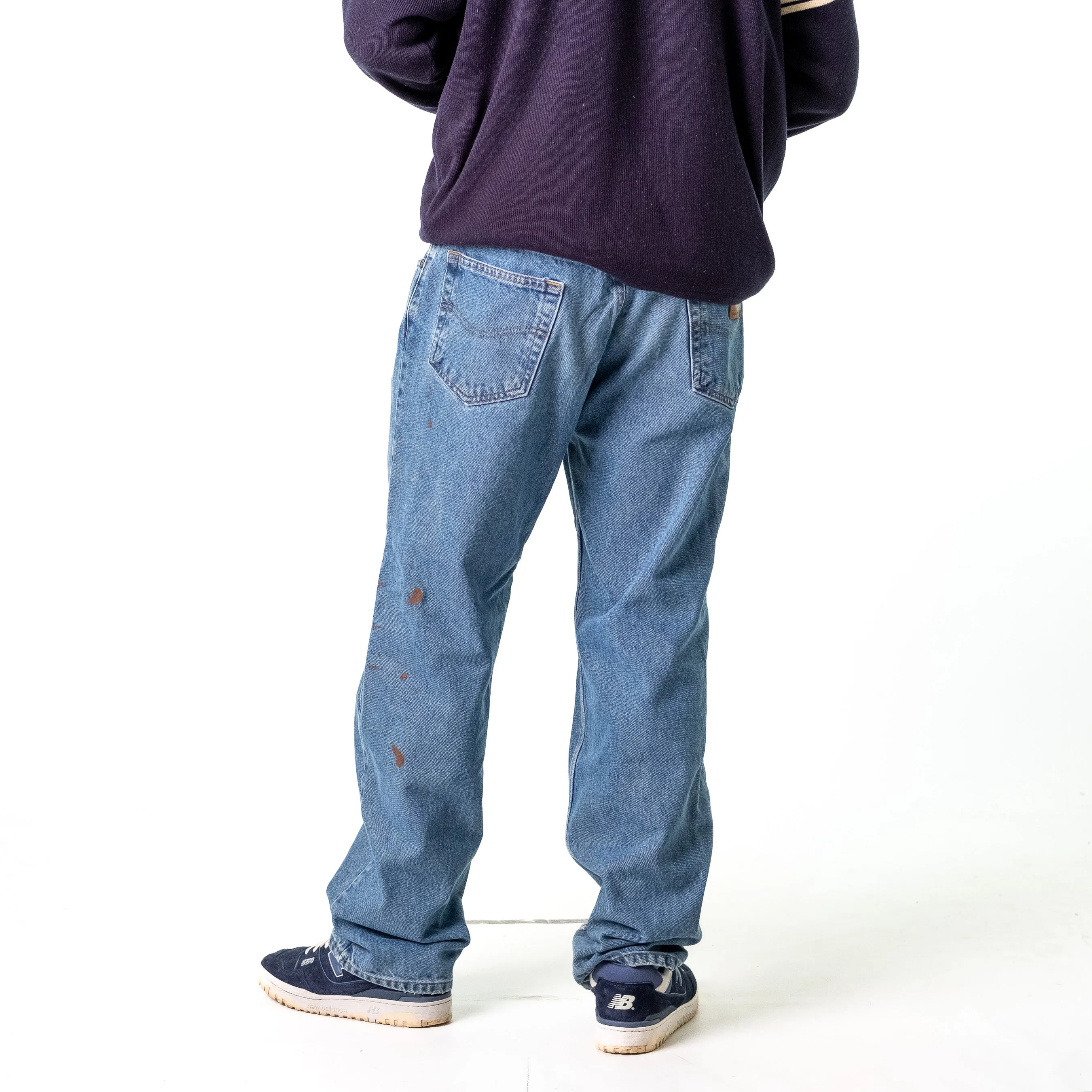 Blue Denim 90s Carhartt  Cargo Skater Trousers Pants Jeans (36x32)