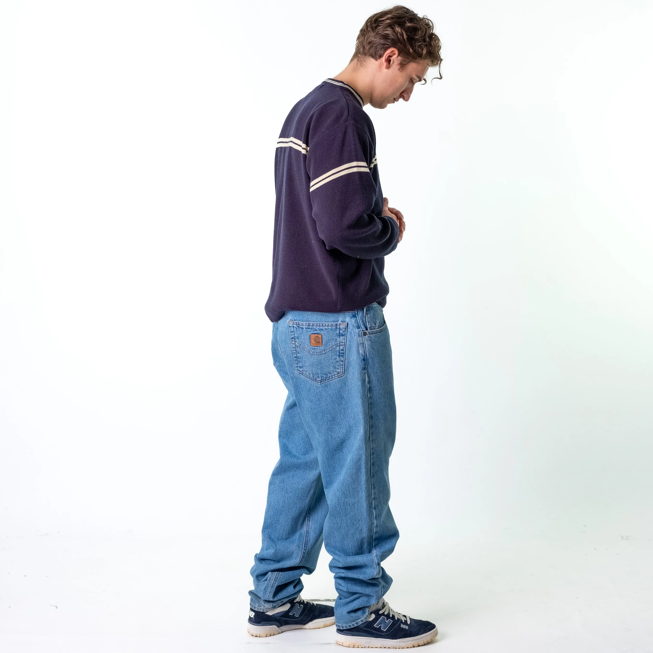 Blue Denim 90s Carhartt  Cargo Skater Trousers Pants Jeans (36x36)