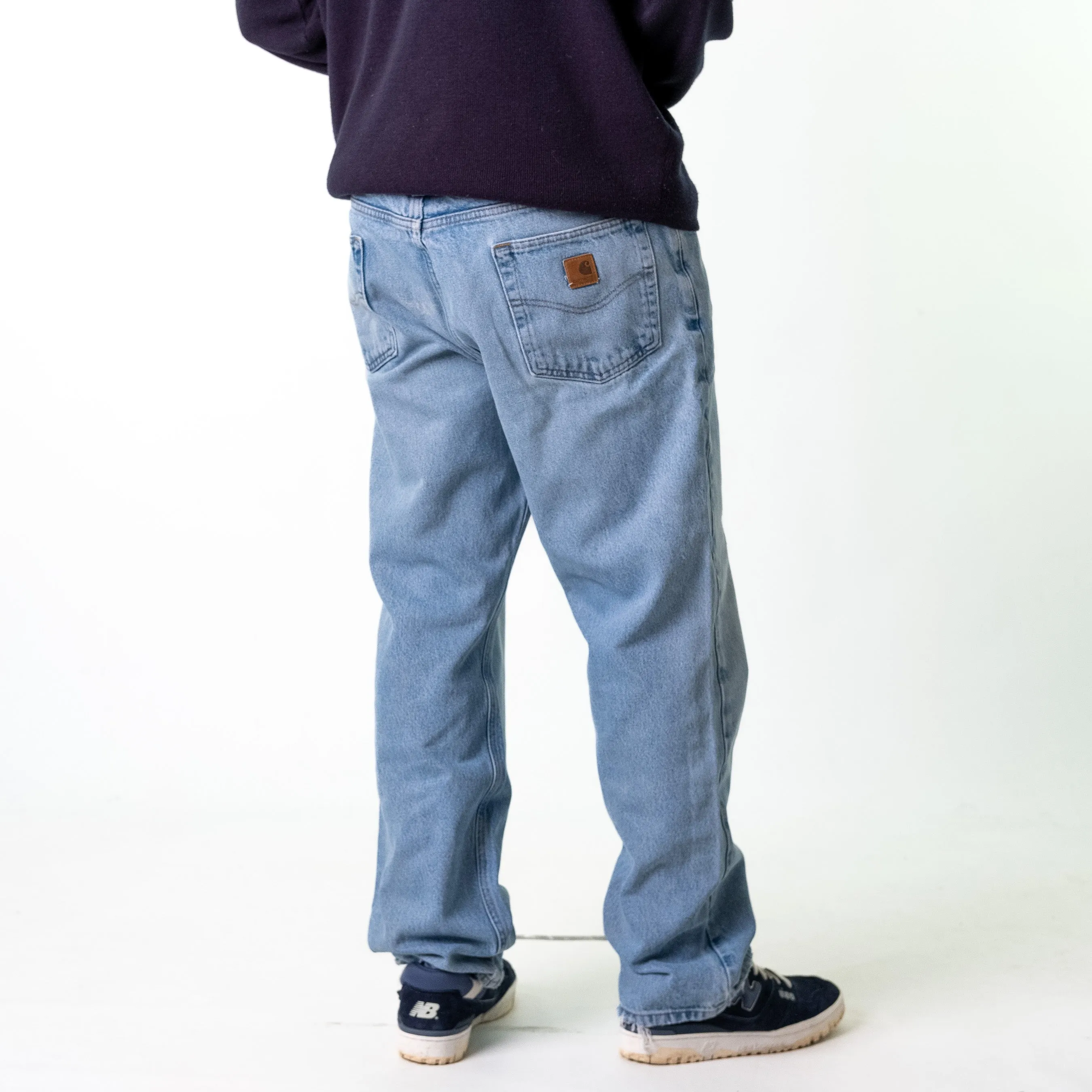 Blue Denim 90s Carhartt  Cargo Skater Trousers Pants Jeans (38x32)